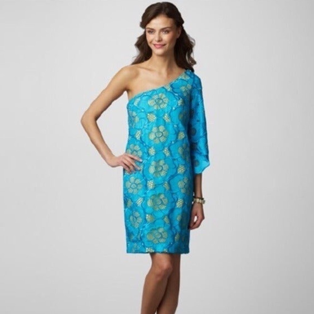 Lilly Pulitzer - Teresa Mini Dress - Turquoise Double or Nothing Eyelet